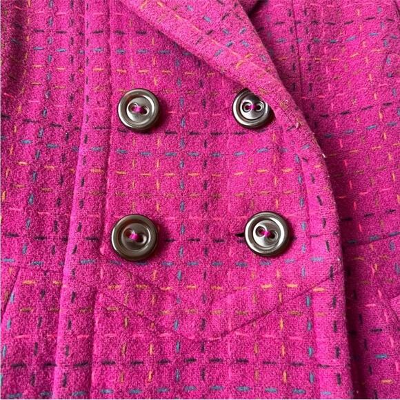 Marc By Marc Jacobs Double Breasted Wool Blend Pea Coat Winter Jacket size XS - Picture 8 of 11